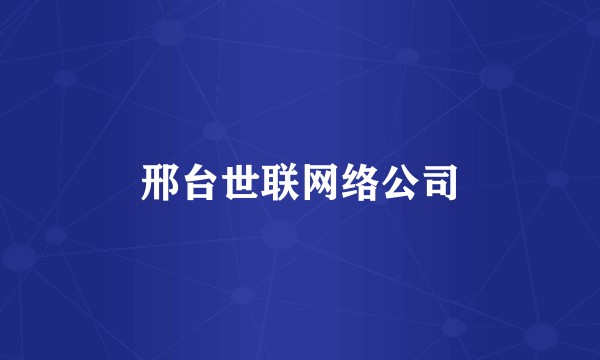 邢台世联网络公司