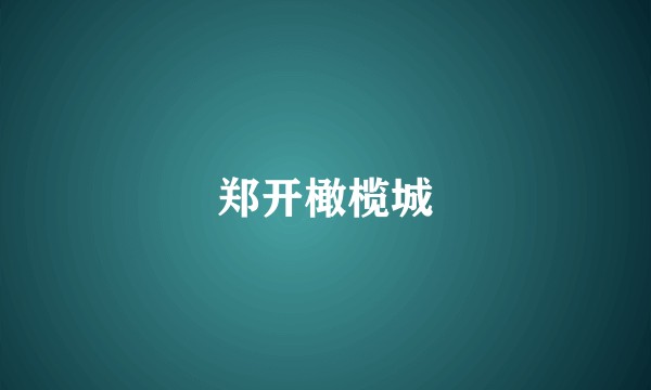 郑开橄榄城