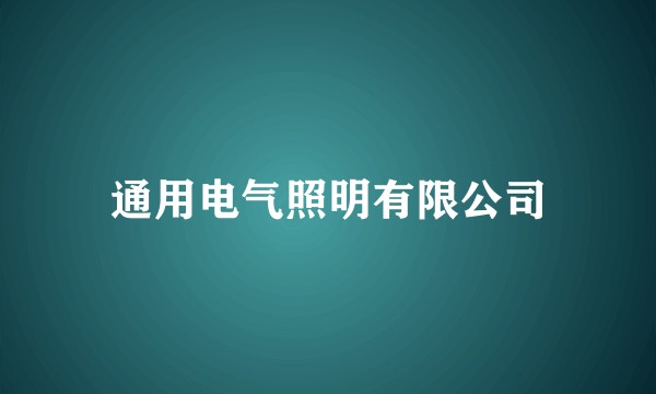 通用电气照明有限公司