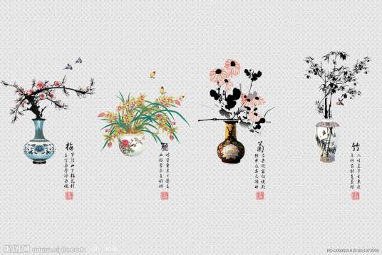 梅兰竹菊画