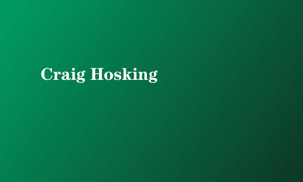 Craig Hosking