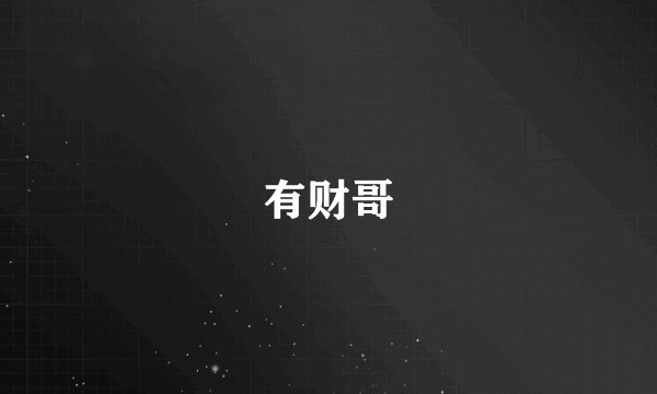 有财哥