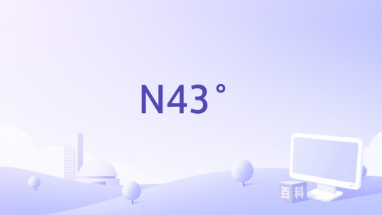 N43°