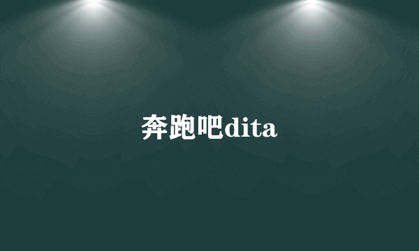 奔跑吧dita