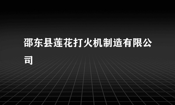 邵东县莲花打火机制造有限公司