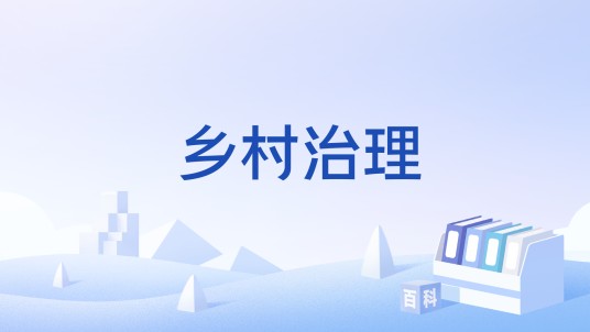 乡村治理（推进乡村全面振兴的核心任务之一）