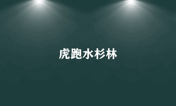 虎跑水杉林