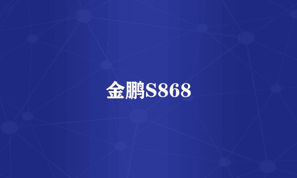 金鹏S868