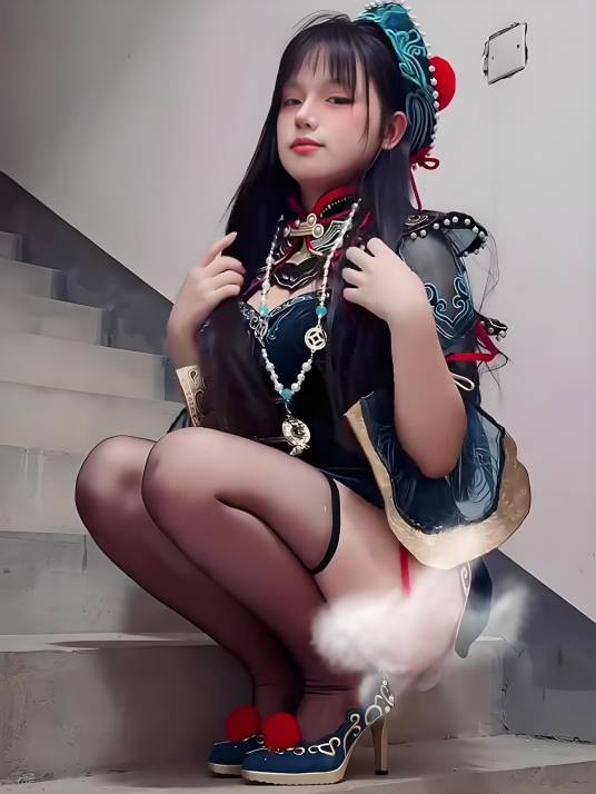 香蕉道的黑丝小美