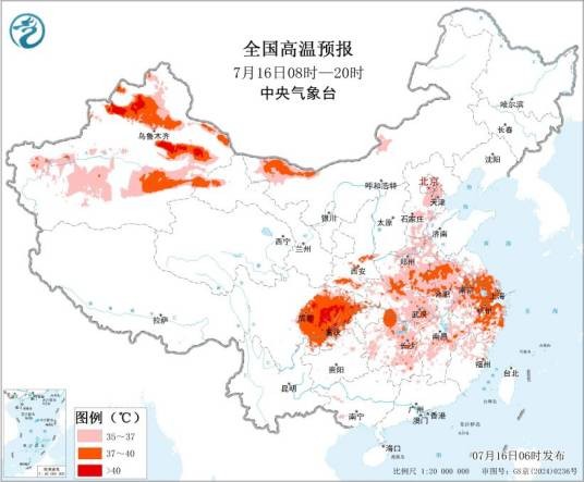 2026年7月中国高温