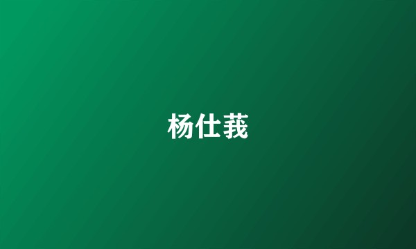 杨仕莪