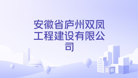 安徽省庐州双凤工程建设有限公司
