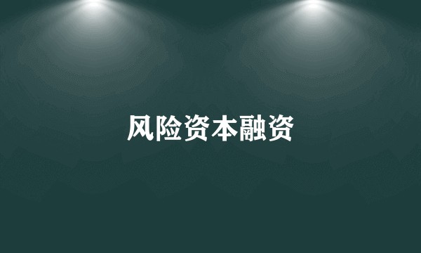 风险资本融资