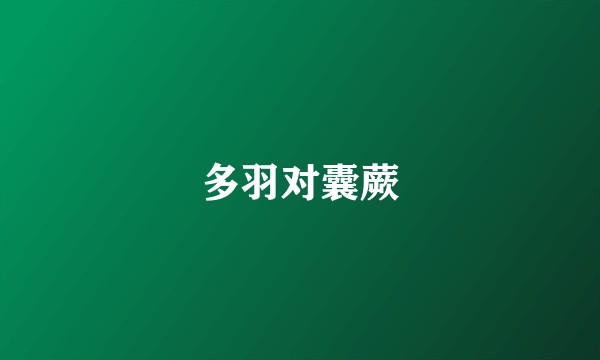 多羽对囊蕨