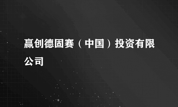 赢创德固赛（中国）投资有限公司