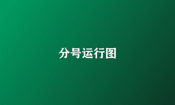 分号运行图