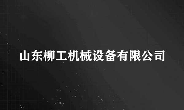 山东柳工机械设备有限公司