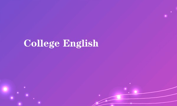 College English