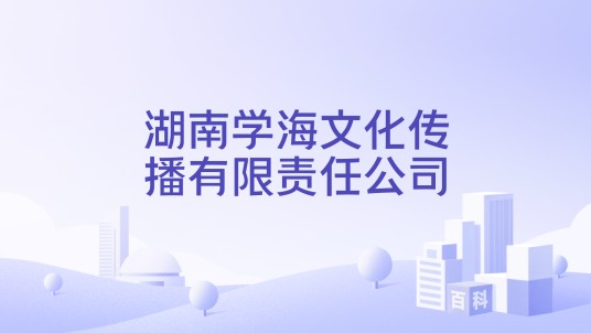 湖南学海文化传播有限责任公司
