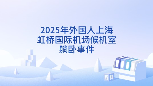 2025年外国人上海虹桥国际机场候机室躺卧事件