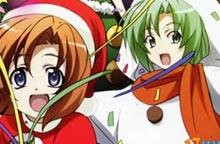 新年动漫女孩找星星
