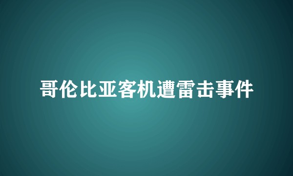 哥伦比亚客机遭雷击事件