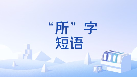 “所”字短语