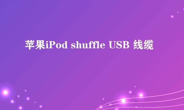 苹果iPod shuffle USB 线缆
