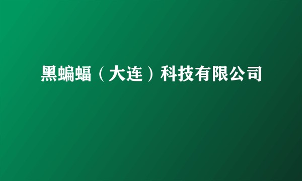 黑蝙蝠（大连）科技有限公司