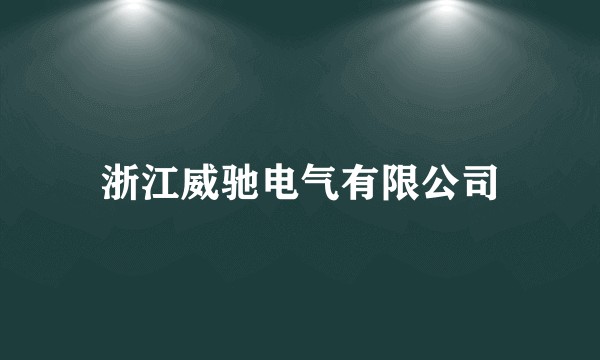 浙江威驰电气有限公司