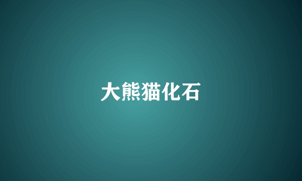 大熊猫化石
