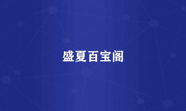 盛夏百宝阁