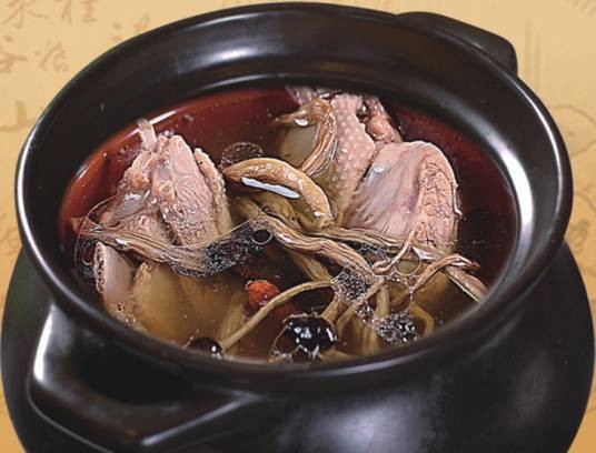 茶树菇煲老鸭汤