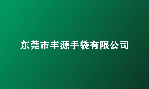 东莞市丰源手袋有限公司