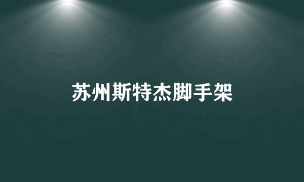 苏州斯特杰脚手架
