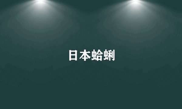 日本蛤蜊
