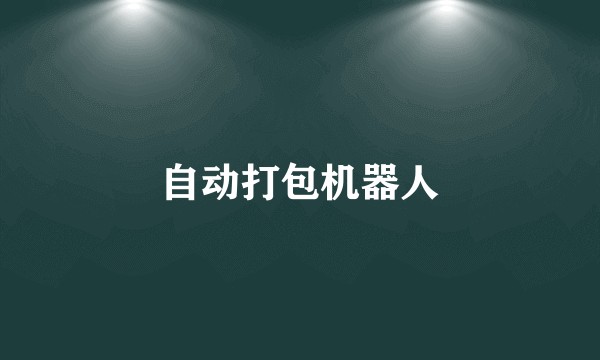 自动打包机器人