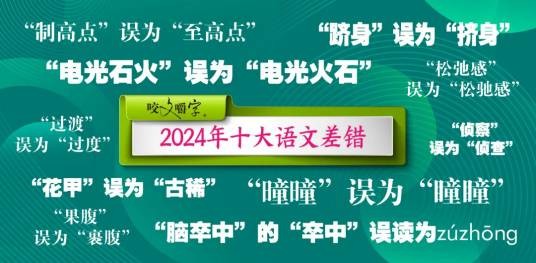 2024年十大语文差错