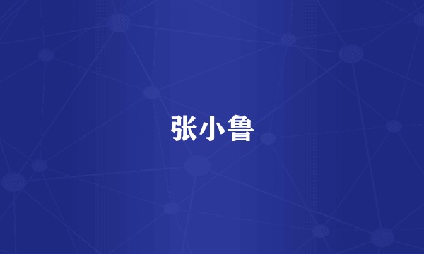张小鲁