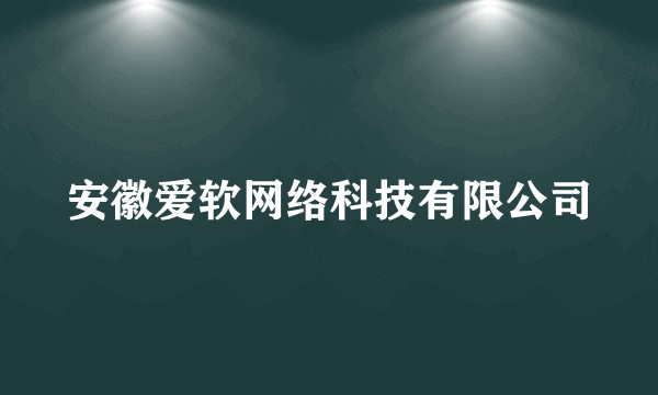 安徽爱软网络科技有限公司