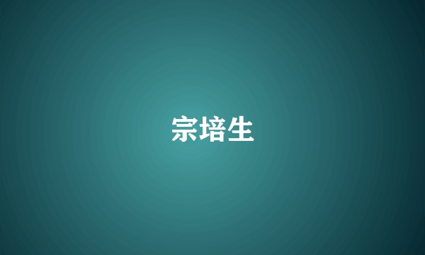 宗培生