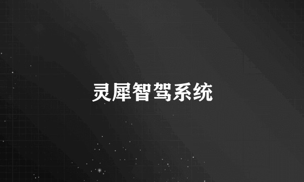 灵犀智驾系统