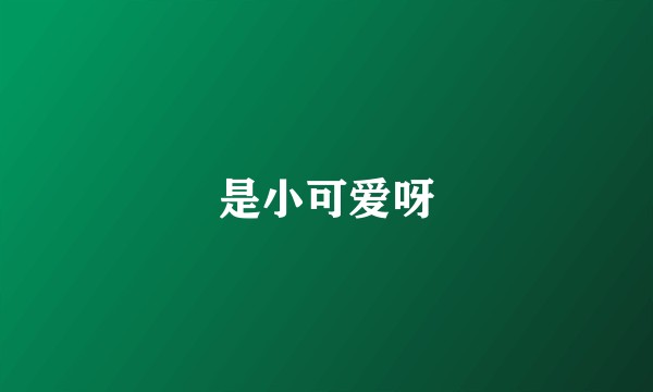 是小可爱呀