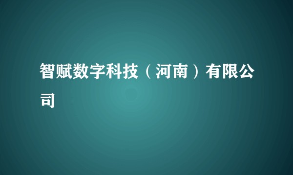 智赋数字科技（河南）有限公司