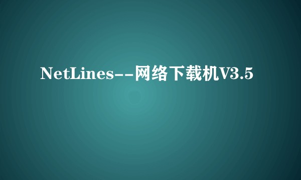 NetLines--网络下载机V3.5