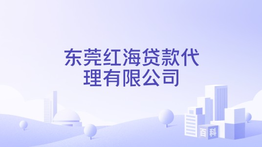 东莞红海贷款代理有限公司