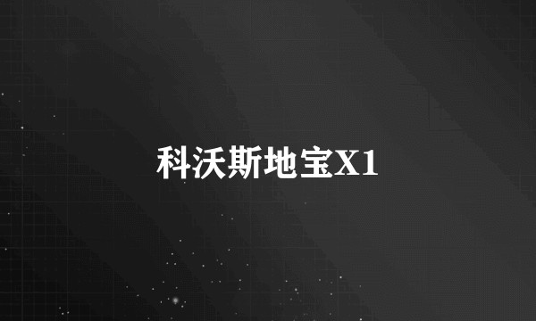 科沃斯地宝X1