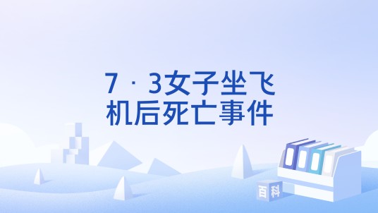 7·3女子坐飞机后死亡事件