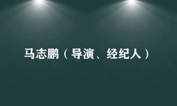 马志鹏（导演、经纪人）