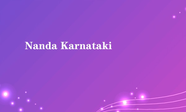Nanda Karnataki